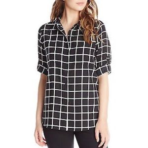 Calvin Klein windowpane button down, never worn!